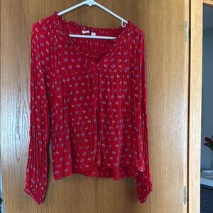 GAP Red Blouse Top